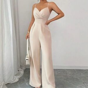 Elegant Cream Jumpsuit